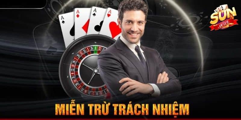 Miễn trách nhiệm với hội viên chơi game vi phạm